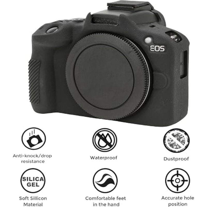Canon Camera Eos R50 - R50 Silikon Zırh Kaplama Kamera Kılıfı