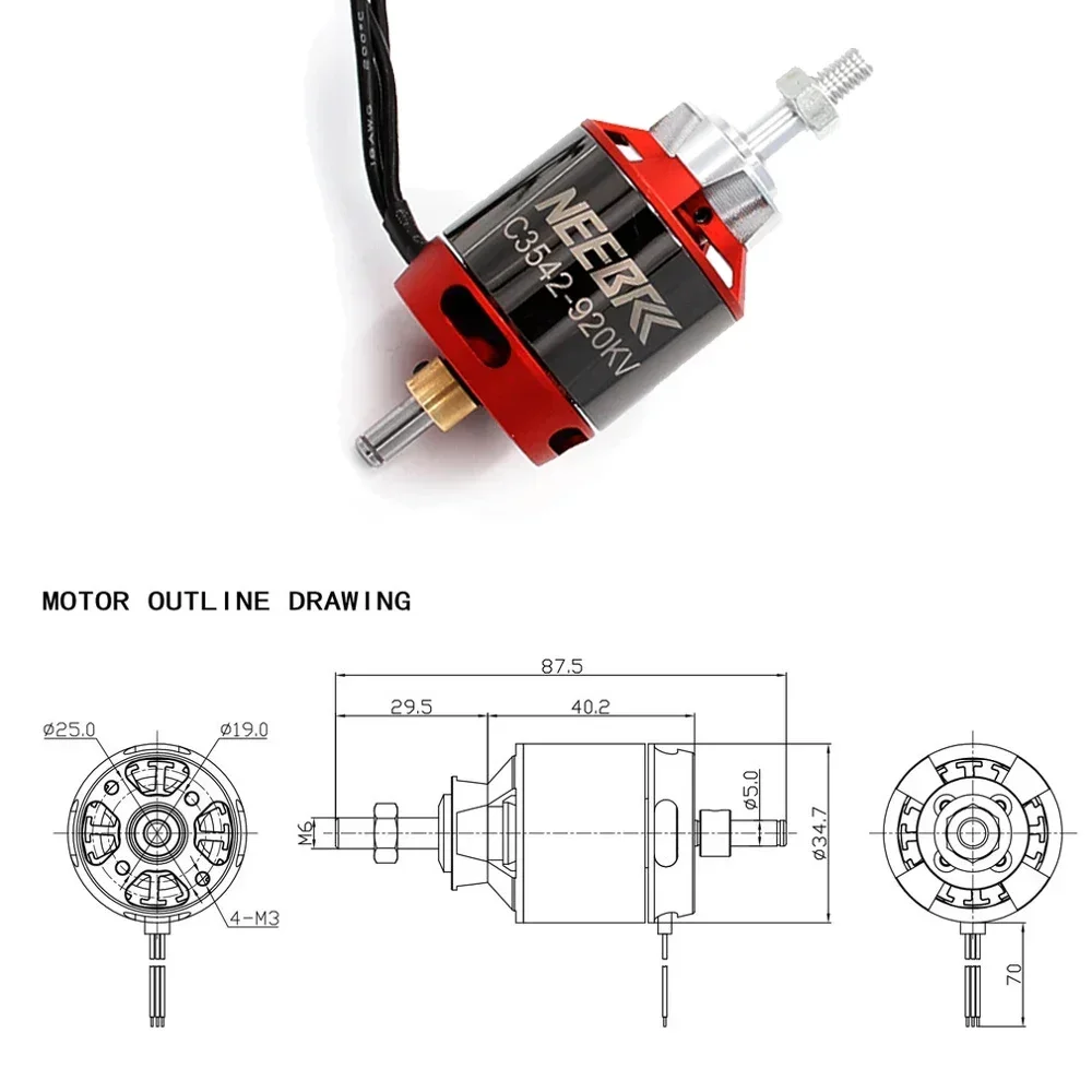 1/2/4 adet 3542 920KV 1400KV O - Drone Battery Plate incelemesi ve fiyatı