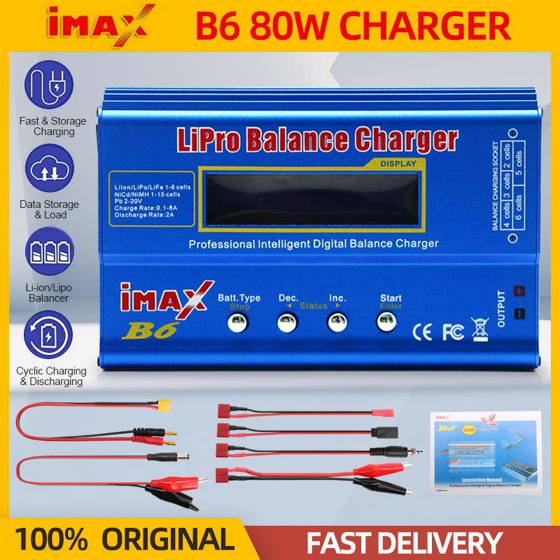 IMAX B6 80W pil şarj cihazı Li - Drone Battery Balance Charger incelemesi ve fiyatı