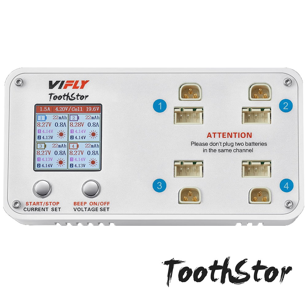 VIFLY Toothstor 4 Kanal 2S LiP - Drone Battery Balance Charger incelemesi ve fiyatı