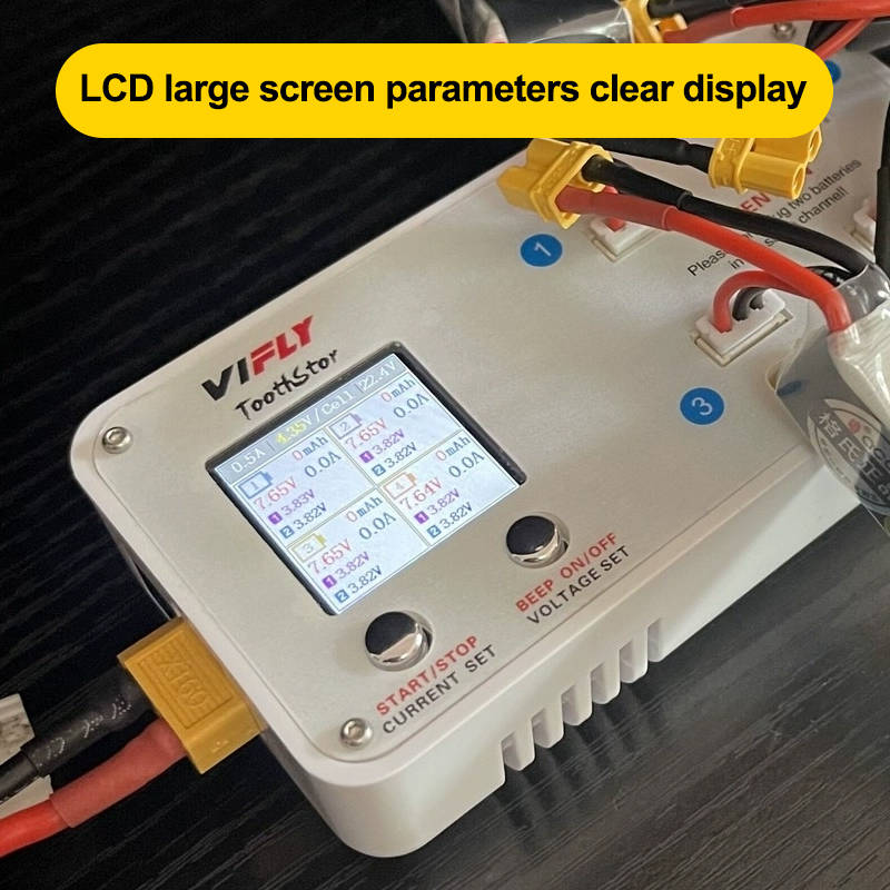 VIFLY Toothstor 4 Kanal 2S LiP - Drone Battery Balance Charger incelemesi ve fiyatı